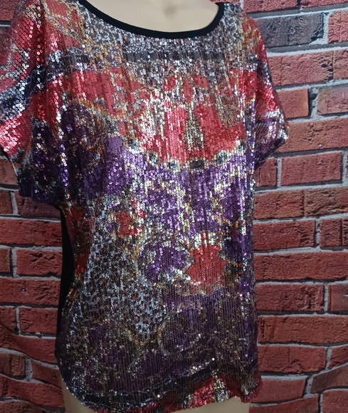 PRICEC DROP!! Bongo sequin top - Picture 3 of 6